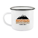  Mug en Acier Emaillé Vintage 10 oz