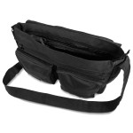 Grand Sac à bandoulière noir sublimable