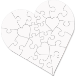 Puzzle blanc sublimable