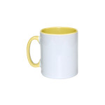 Mug bicolore blanc et jaune à sublimer