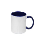 Mug bicolore bleu marine à sublimer
