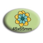 badges épingles ovales