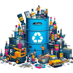 Recyclage des encres DTF usagées - Collecte et traitement : Fut de 60L