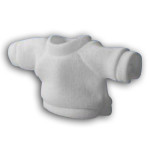 10 Tee-shirts Polyester Blancs pour peluche