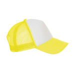 Casquette bubble -blanc /  jaune fluo