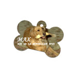 Médaillon pour Chien Forme Os 