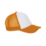 Casquette bubble - blanc / orange fluo