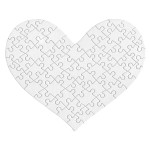 Puzzle vierge sublimable forme coeur