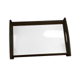 Lot de deux plateaux sublimables noirs