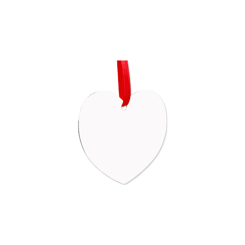 Ornement Coeur à Suspendre 2 faces