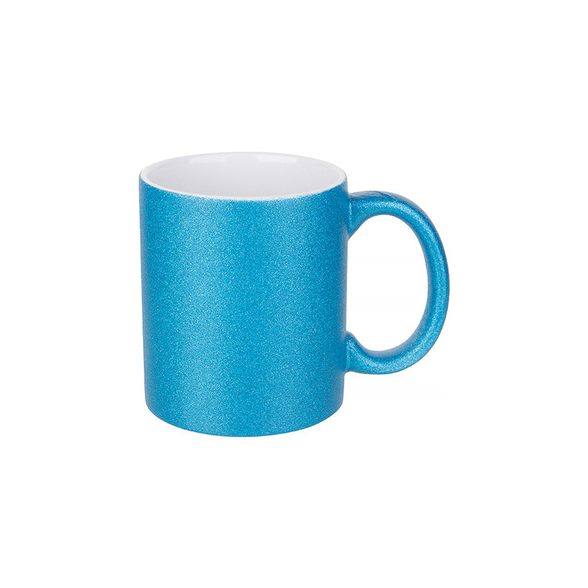 Mug pailleté Bleu à personnaliser