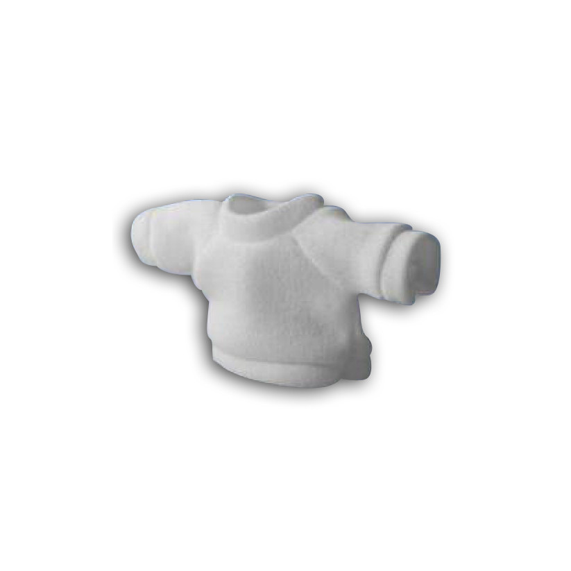 10 Tee-shirts Polyester Blancs pour peluche