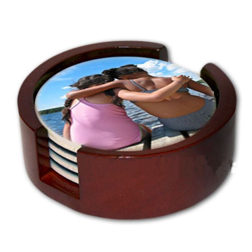 Support rond pour ranger sous-verres
