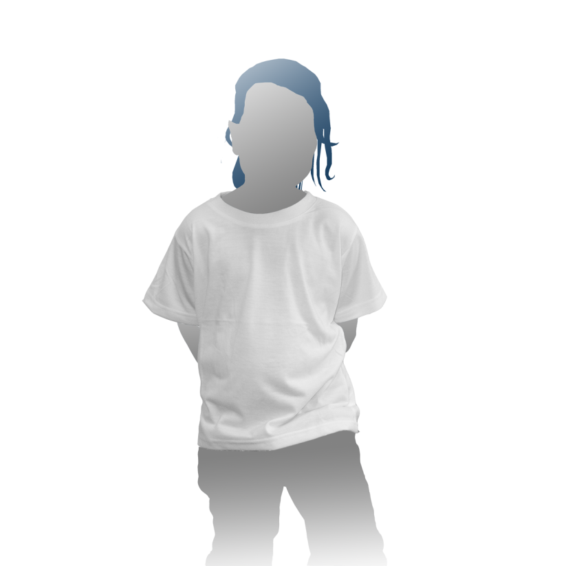 5 Tee-shirts Enfants en Polyester sublimables - 190 grammes