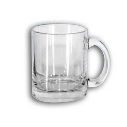 12 Mugs en verre transparent - RUMBA