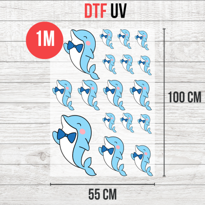 Planche de Transfert DTF UV - 55 cm x 1 mètre