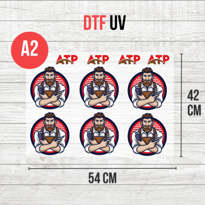 Planche de Transfert DTF UV - Format A2 - 54 x 42 cm