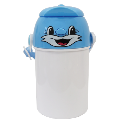 Gourde Enfant Bleue Avec Visage 400 ml