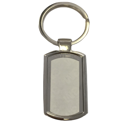 1 Porte-clés rectangulaire alu 29 x 42 mm