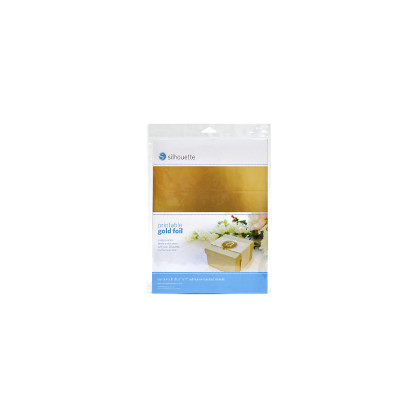 8 feuilles adhésives imprimables Or métallisé