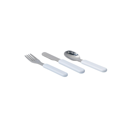 Set de 3 couverts enfant en acier inoxydable et polymère