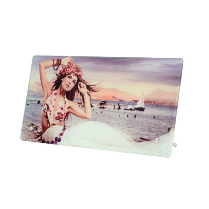 1 Cadre photo en verre sublimable 27,4 x 15 cm