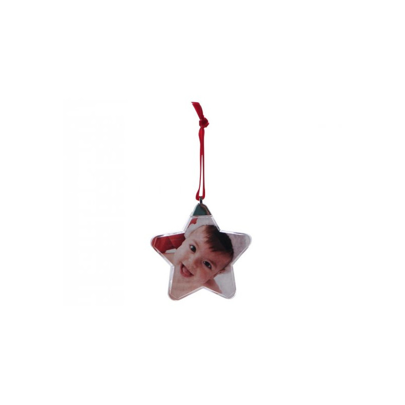 Lot de 6 Boules de Noel Personnalisables - Etoile