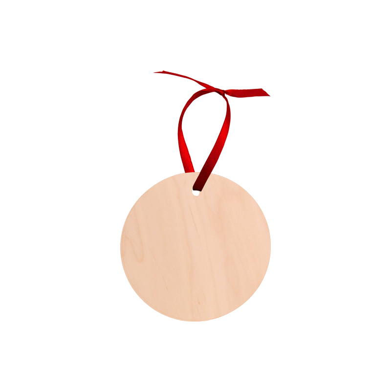 Ornement Rond en bois à Suspendre 