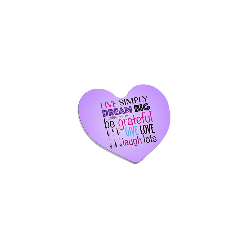 Magnet forme coeur sublimable