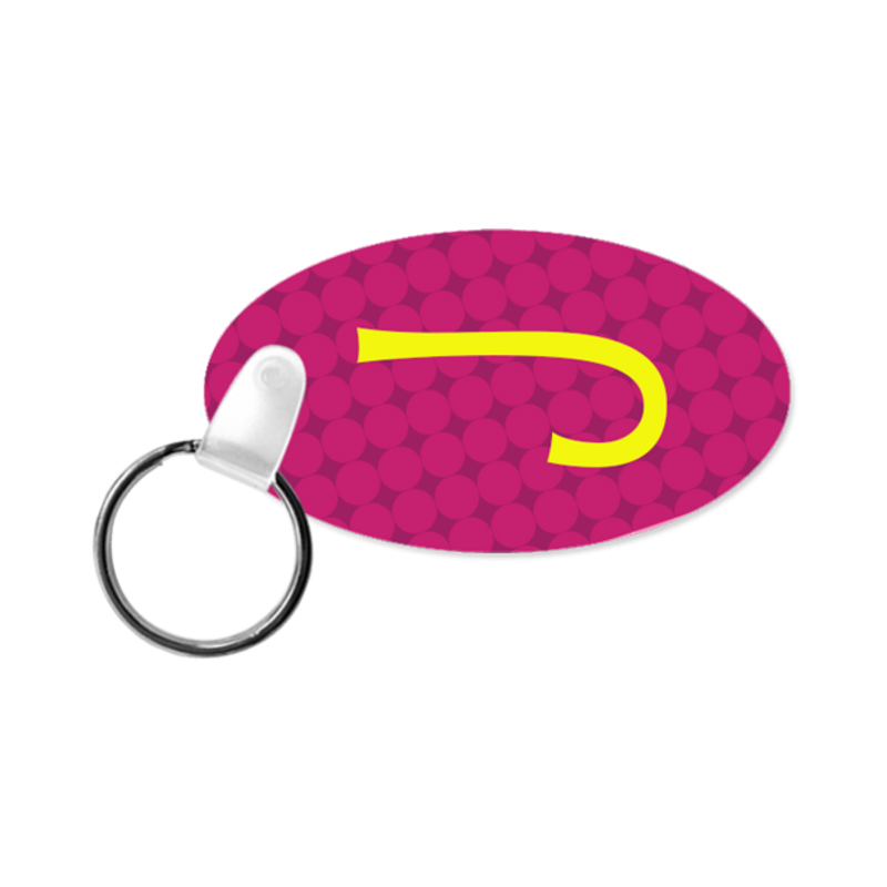 Porte-clés ovale en aluminium sublimable