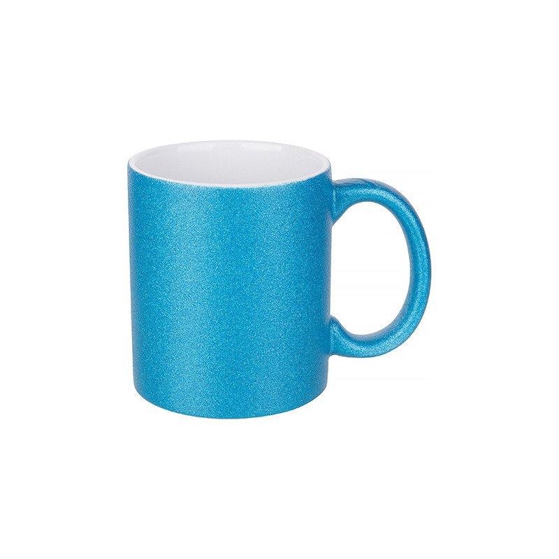 Mug pailleté Bleu à personnaliser