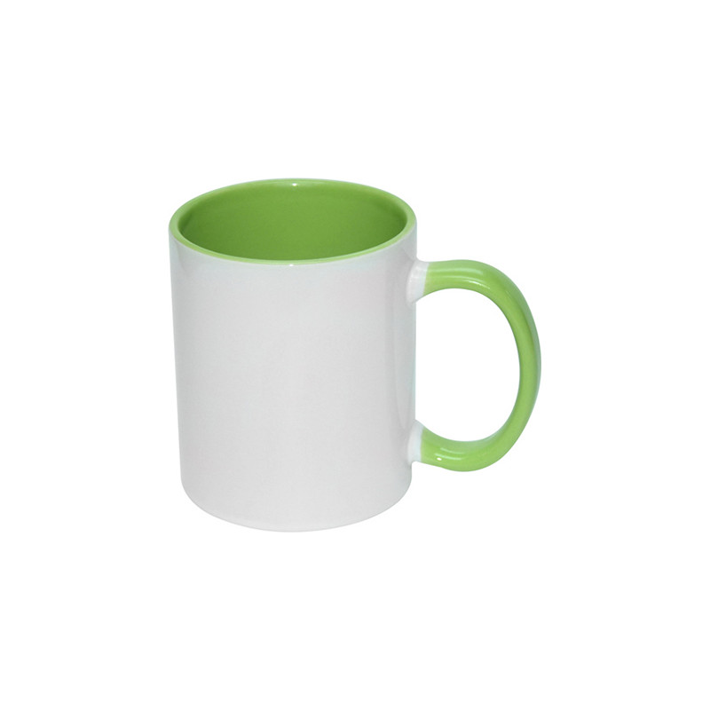 Mug bicolore banc et vert