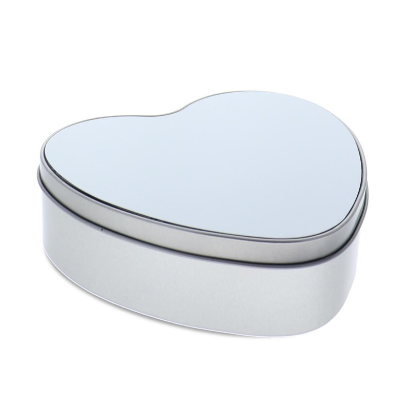 Boite en métal format coeur à personnaliser