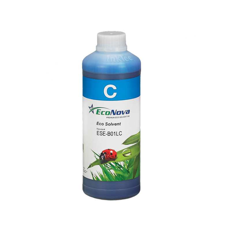 Encre en bouteille Cyan 1L Eco-solvant pour imprimantes Roland