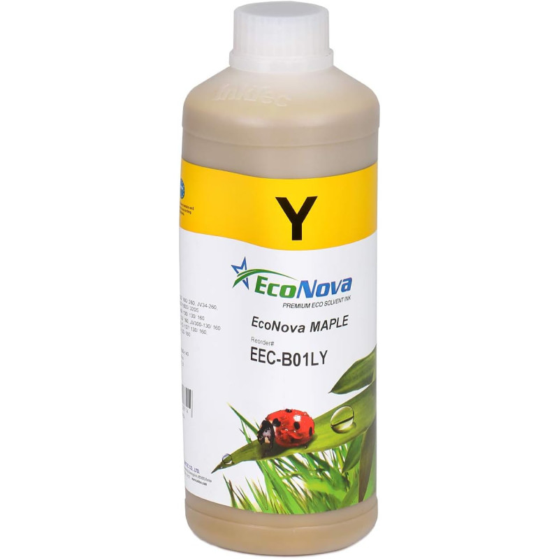 Encre Eco-solvant pour Mimaki SS21 et BS4 (avec têtes DX5/DX7) - Jaune 1L