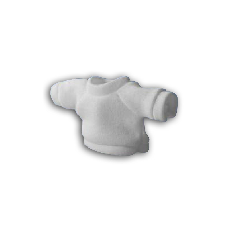 10 Tee-shirts Polyester Blancs pour peluche
