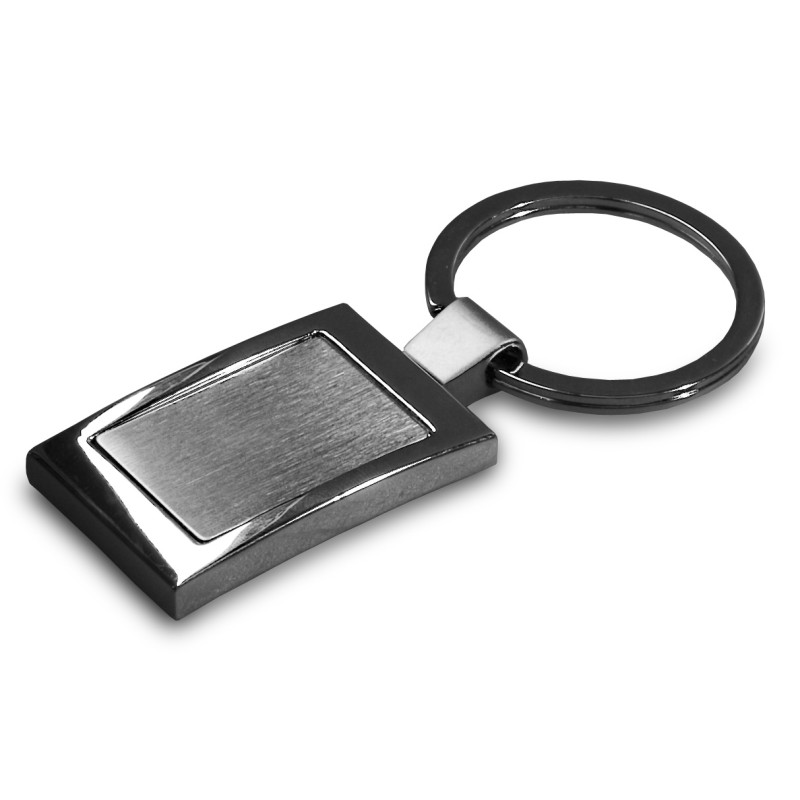1 porte-clés rectangulaire en métal sublimable