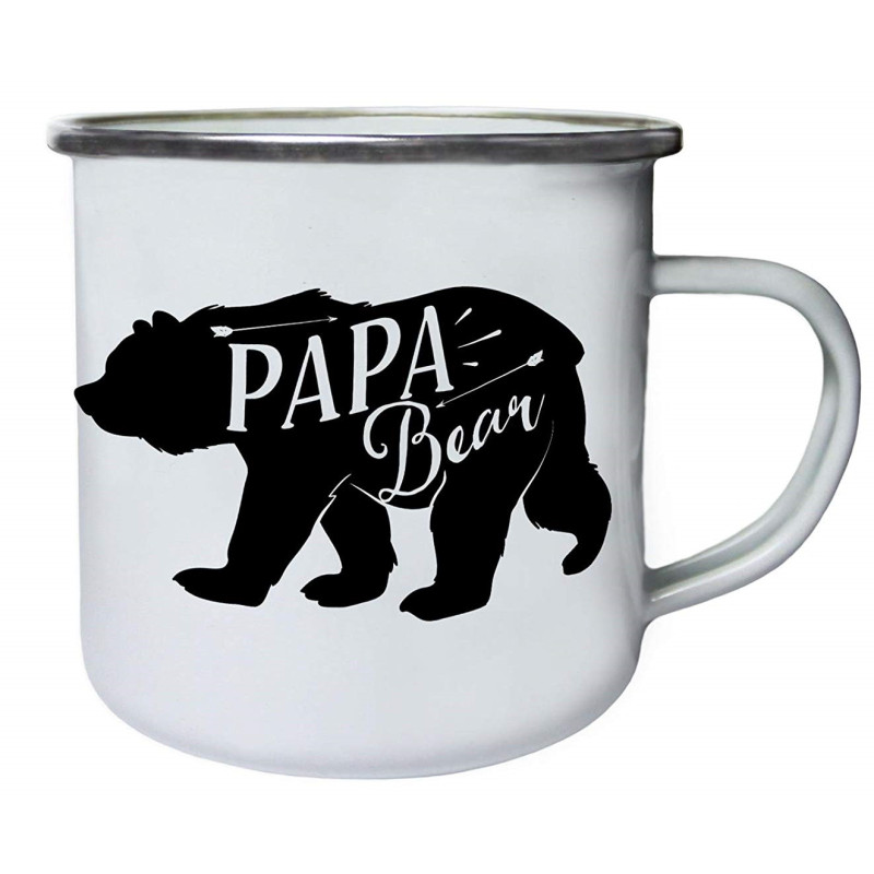  Mug en Acier Emaillé Vintage 10 oz