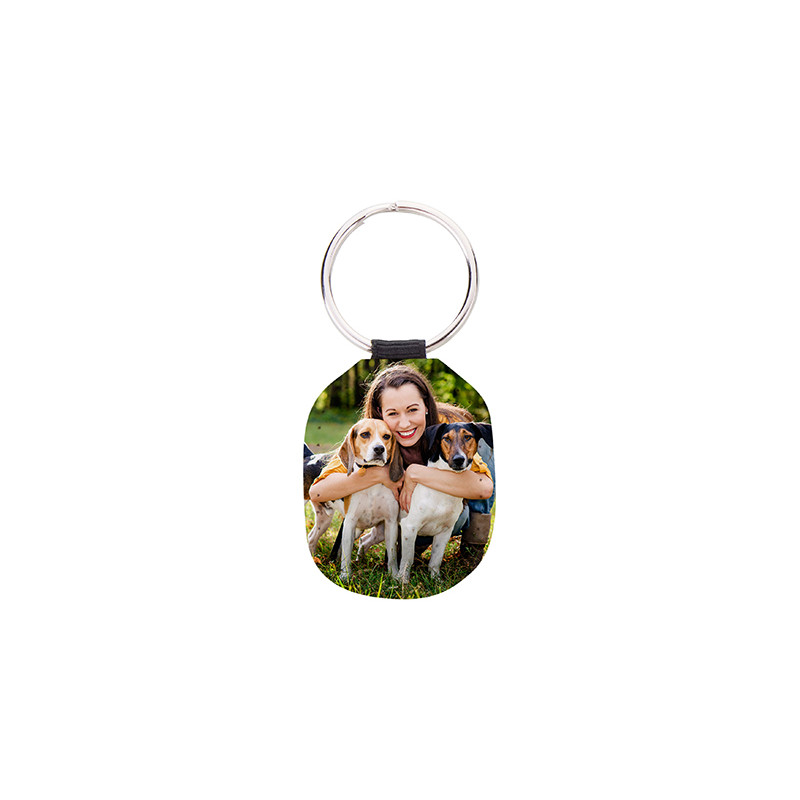 porte-clés en simili cuir sublimable