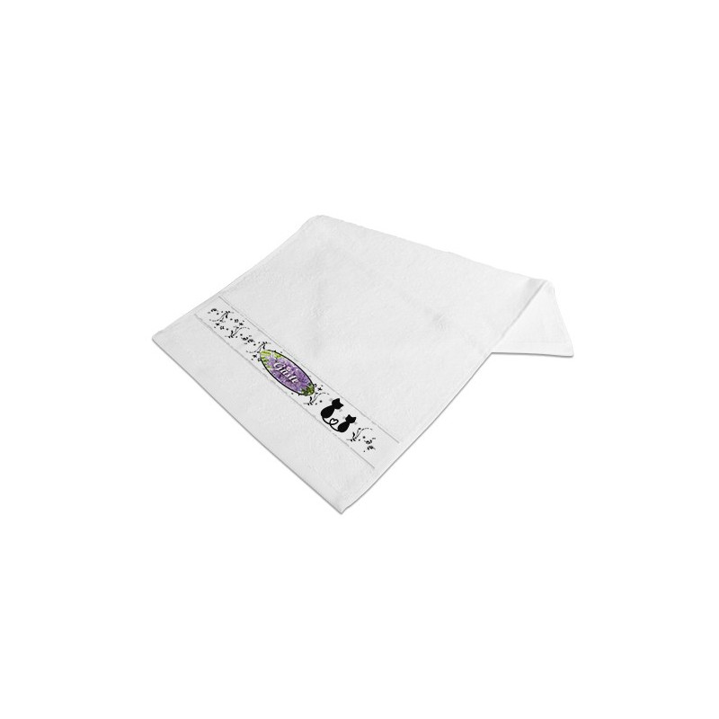 Serviette de bain sublimable blanche
