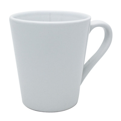 36 Mugs coniques 11oz blancs en céramique 