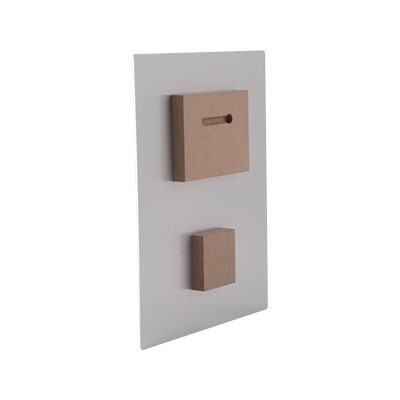 Fixation autocollante pour plaque Chromaluxe Grand format