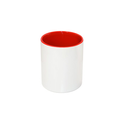 12 Pots à crayons sublimables Rouge