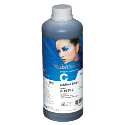 Encre de Sublimation SubliNova Cyan 1L - Imprimantes Mutoh, Mimaki, Roland (têtes Epson DX5, DX7) 