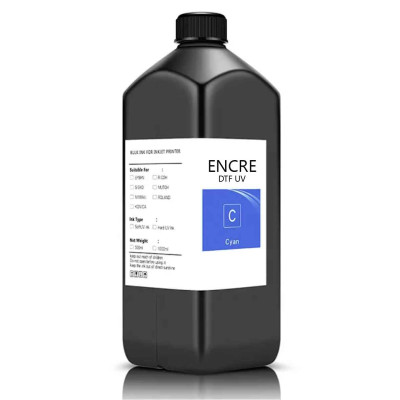 Encre DTF UV pour têtes Epson i3200 et XP600 - CYAN 1L