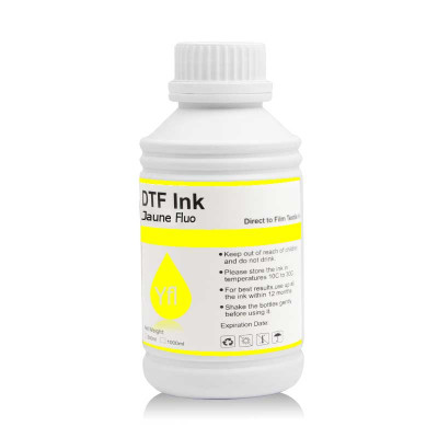 Encre Fluorescente Transfert DTF - Jaune Fluo