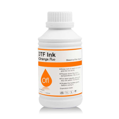 Encre Fluorescente Transfert DTF - Orange Fluo 