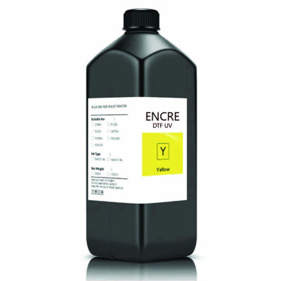 Encre DTF UV pour têtes Epson i3200 et XP600 - JAUNE 1L