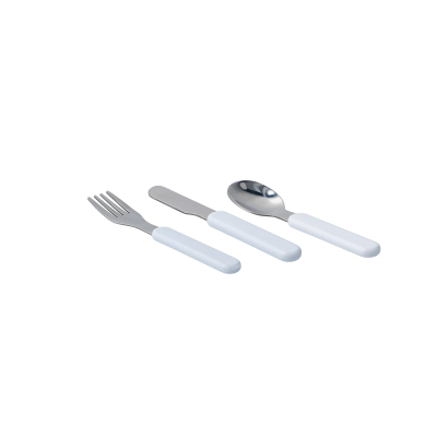 Set de 3 couverts enfant en acier inoxydable et polymère