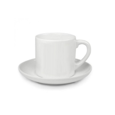 6 Tasses Expresso Céramique avec soucoupe 3.5 oz